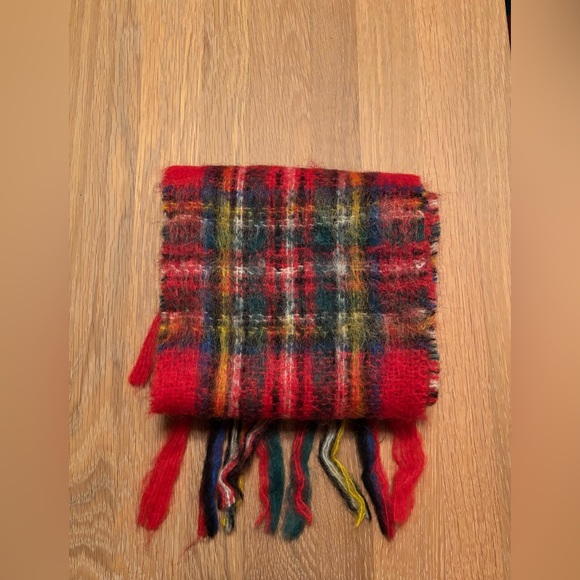 Mohair Plaid Scarf - Picture 4 of 4